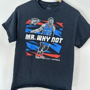 Mr Why Not Russell Westbrook Tshirt Oklahoma City Thunder M Med NBA 100% Cotton